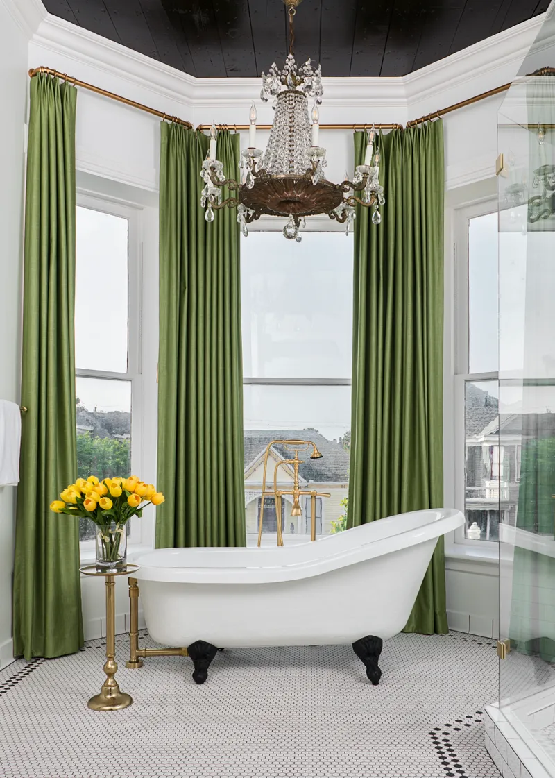 Church Street bathroom with clawfoot tub